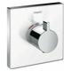 Shower Select Glass - Mitigeur thermostatique de douche HighFlow encastré, blanc/chrome 15734400