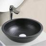 Vasque pour salle de bain Ronde - Céramique Noire - 35 cm Divali