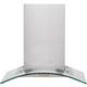 Baumatic BECH60GL 60 cm Chimney Cooker Hood - Stainless Steel / Glass