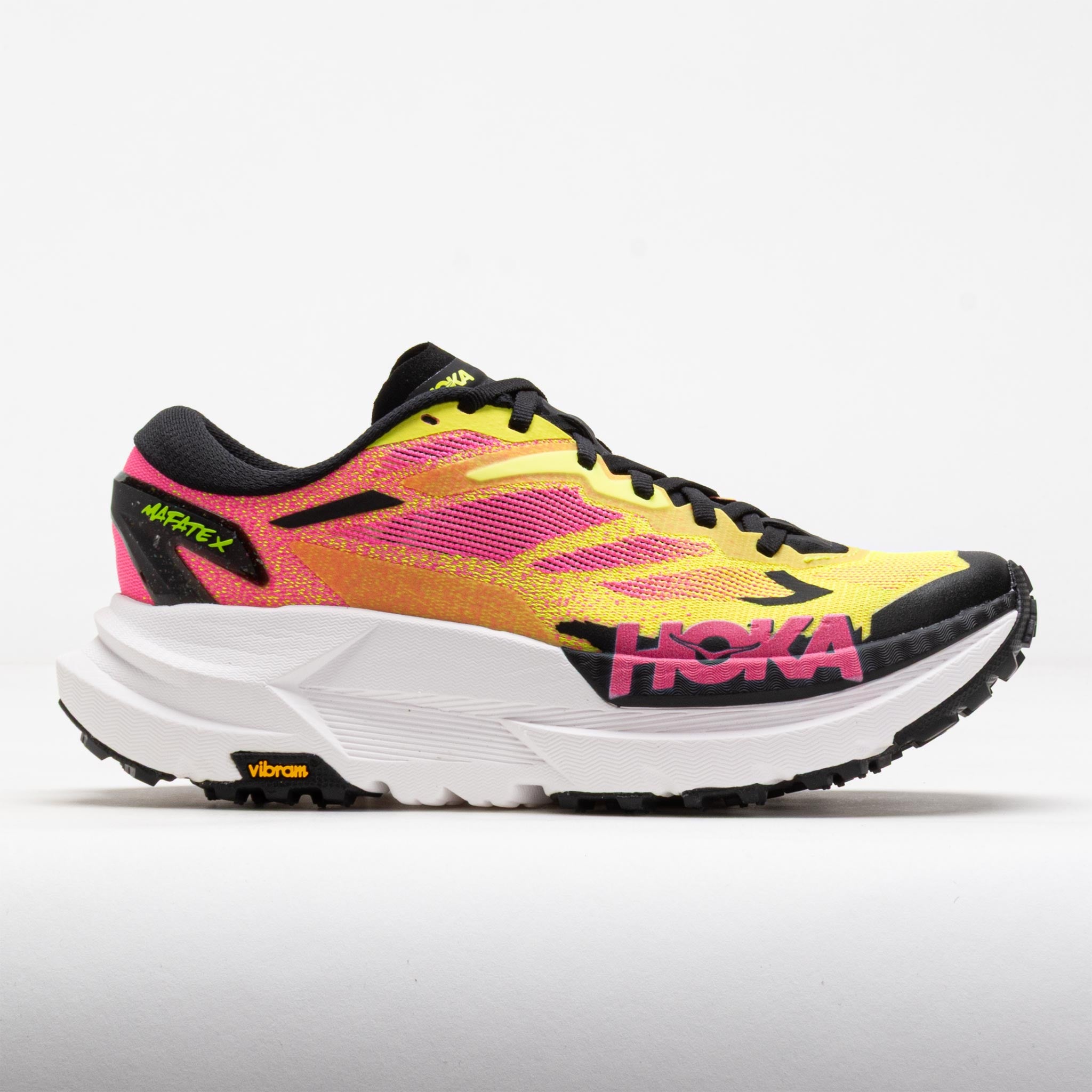 HOKA Mafate X Women's Trail Running Shoes Neon HOKA Citrus/Neon Rose