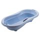 Rotho Babydesign TOP Xtra Große Badewanne, Mit 2 Antirutschmatten und Ablaufstöpsel, Ideal für 2 Kinder, 0-36 Monate, Sky Blue (Hellblau), 20500 0289