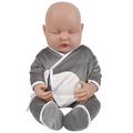 Vollence 18 inch Sleeping Full Silicone Baby Dolls, Not Vinyl Dolls, Eye Closed Realistic Reborn Baby Dolls, Newborn Baby Doll, Real Lifelike Baby Dolls - Boy