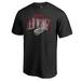 Men's Fanatics Branded Black Detroit Red Wings Arch Smoke T-Shirt