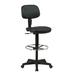 Symple Stuff Hathcock Drafting Chair Upholstered/Metal in Black | 38.5 H x 22.75 D in | Wayfair 41CA6B9325BD4A56BCC9BCD93ABF9322
