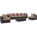 Convene 7 Piece Outdoor Patio Sectional Set EEI-2357-EXP-MOC-SET