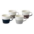 Royal Doulton 40032934 Coffee Studio Mug Small (270ml) Mixed Set of 4 Multi, Porcelain
