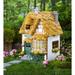 Plow & Hearth Miniature Solar Flower Shop Fairy Garden Resin/Plastic | 12.25 H x 10 W x 7.75 D in | Wayfair 54817