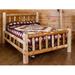 Loon Peak® Trumbull Rustic Cedar Log Double Side Rail Standard Bed Wood in White | 52 H x 47 W x 84 D in | Wayfair 2F4A67120C2D456191185ADD7BD5775C