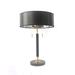 Everly Quinn Metter 24.25 Table Lamp Metal/Marble/Fabric in Black | 24.25 H x 17 W x 17 D in | Wayfair 384E94DC39E1465EB71E04C8BD5FA4B4