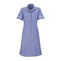 Alexandra Workwear Womens Stripe Healthcare Dress, Navy, 12 Regular