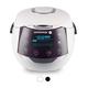 Reishunger Digital Rice Cooker and Steamer (1.5 litres for 8 people) - white - with Keep Warm Function & Timer - Incl. Premium Inner Pot - Multi Cooker with 12 Programmes & 7-Phase Technology