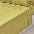 HOMESCAPES 1000 Thread Count Egyptian Cotton Green Flat Sheet King Size Luxury Bed Sheet