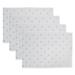 House of Hampton® Marriott Reversible Polka Dot 4 Piece Cotton Placemat Set Cotton in Gray/White | 19 W x 0.2 D in | Wayfair