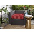 Red Barrel Studio® Outdoor Sunbrella Seat Cushion Acrylic in Brown/Red | 5 H x 22.5 W x 22.5 D in | Wayfair 30A7BFAB9EE74CA89EED1F2523F11774