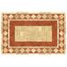 Gray 66 x 46 x 0.15 in Kitchen Mat - The Twillery Co.® Juri Red Tile Mosaic Kitchen Mat Rubber | 66 H x 46 W x 0.15 D in | Wayfair