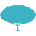 Indigos 4051095045700 Wandtattoo w370 Baum Bäume Wandauskleber in 3 Größen, 96 x 70 cm, türkis