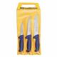 DICK Messer-Set 3T Ergo Grip, Stahl, Blau, 48 x 22 x 1.8 cm, 3-Einheiten