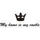 Indigos 4250380588964 Wandtattoo w021 My home is my. 120 x 43 cm, schwarz