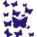 Indigos 4051095005858 Wandtattoo w070 Schmetterlinge, 96 x 95 cm, blau