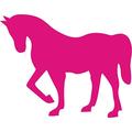 Indigos 4051095005018 Wandtattoo w068 Pferd/Reiten 120 x 94 cm, rosa