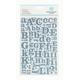 Martha Stewart Large Glitter Alphabet Stickers-Blue/ Sold as a pack of 3