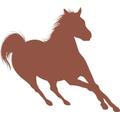 Indigos 4051095056225 Wandtattoo w617 Pferd 96 x 53 cm Wandaufkleber in 3 Größen, braun