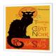 3dRose HT 46907 _ 1 Le Chat Noir Werbung, Kunst Nouveau, Schwarze Katze, Katze, Katzen, Chat Noir, Le Chat Bügelpapier für weiß Material, 8 by 20,3 cm