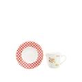 Creatable 166273 Emily 6-er Kaffeetasse 20 cl und Untere 14 cm