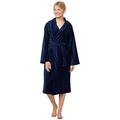 TOM TAILOR 110401/908/701 Basic Velours Bademantel, mit Kapuze, Gr. S, navy