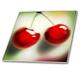 3dRose CT 53520 _ 3 rot Cherries-Fruits-Food Art-Ceramic Tile, 20,3 cm