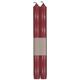 Caspari CA81 Set mit 12 Stabkerzen, 25 cm, cranberry