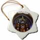 3dRose Home Décor Akzente, 7,6 cm Schneeflocke Porzellan Ornament