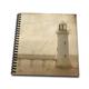 3dRose DB 11386 _ 2 Leuchtturm Grunge by angelandspot-Memory Buch, 12 von 12 Zoll