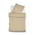 fleuresse Colours Interlock Bettwäscheset, Jersey, beige, 38.6 x 27.2 x 3.6 cm, 2 -Einheiten