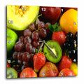3dRose, Mixed Fruit Teller 15 Zoll (DPP 80285 _ 3), 15 x 15 Wanduhr
