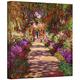 wall-art Art WandbildEinen Pfad in Monet 's Garden Galerie verpackt Leinwand Kunst von Claude Monet, violett, 18 by 18-Inch