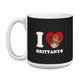 Tree-Free Greetings xm29021 I Heart Brittanys Künstlerische Jumbo Tasse, 591 ml