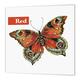 3dRose Quilt mit Schmetterlingen, quadratisch, Mehrfarbig, 15,2 cm x 15,2 cm