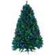 Best Season LED-Weihnachtsbaum Ontario, 225 x 140 cm, 620 bunte Pisello LED mit Metallfuss, outdoor, Karton 608-41, grün