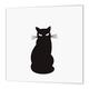 3dRose HT 164606 _ 3 niedliche Schwarze cat-Animals-Iron auf Heat Transfer Papier Für weiß Material, 10 von 25,4 cm