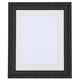 Tailored Frames – Vienna Serie, Vintage Shabby Chic Foto und Bilderrahmen in Schwarz mit Antik Weiß Mounts Rahmen 20,3 x 20,3 cm für 12,7 x 12,7 cm