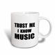 3dRose Trust Me I Know Fun Musiker und Musical Fan Humor Funny Becher, 15 oz, Keramik, weiß, 11,43 x 8,45 x 12,7 cm