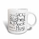 3dRose Tasse 193477 _ 3 I Love You A Bushel and a Peck schwarz und weiß Magic verwandelt Tasse, 11-Ounce