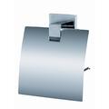 AquaConcept WC-Papierhalter mit Deckel, Zink verchromt, Silber, 11 x 13 cm,