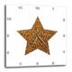 3dRose Gold Star aus Einem Glitzer Foto Graphic – Nicht Glitzer – Wanduhr, 13 durch 13 Zoll (DPP 184931 _ 2)