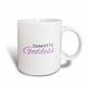 3dRose Domestic Goddess-Humorous Title-Fun Funny-Geschenk für Ihre Tasse, Keramik, weiß, 11,43 x 8,45 x 12,7 cm
