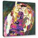 ARTWall Kunstdruck auf Leinwand Gustav Klimt 's Jungfrauen Galerie verpackt Leinwand, 36x36