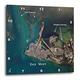 3dRose DPP 204850 _ 3 Print of Antenne View Key West Uns PD Gov NASA Wanduhr, 15 von 38,1 cm