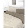 Italian Bed Linen Bettwäscheset für Doppelbetten, 250 x 200 cm 250 x 200 cm Grigio/Panna