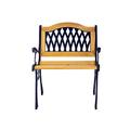 Home Stuhl, aus Holz und Gusseisen, 59x53x75 cm